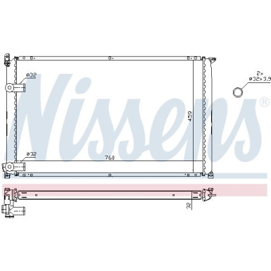 Nissens | Kühler, Motorkühlung | 63935A