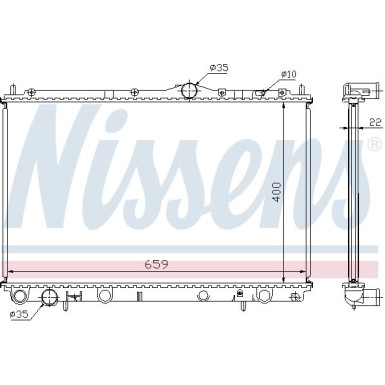 Nissens | Kühler, Motorkühlung | 65559A