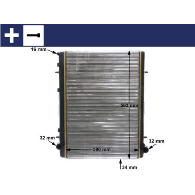 Mahle | Kühler, Motorkühlung | CR 2033 000S