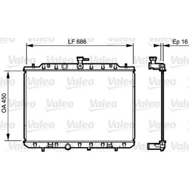 Valeo | Kühler, Motorkühlung | 735205