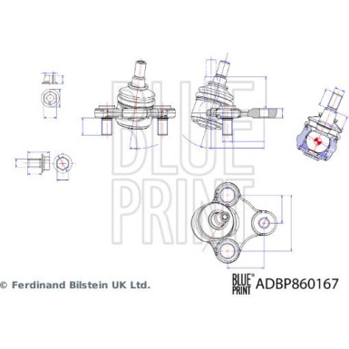 Blue Print | Trag-/Führungsgelenk | ADBP860167