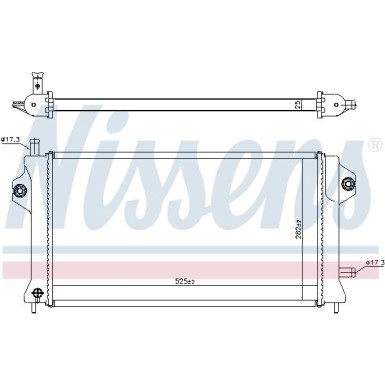 Nissens | Kühler, Motorkühlung | 606529