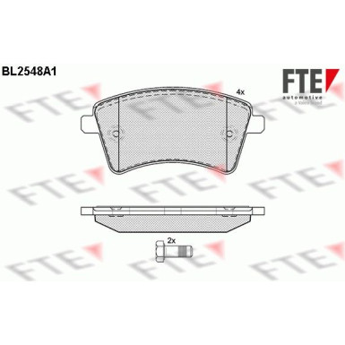 FTE | Bremsbelagsatz, Scheibenbremse | 9010799