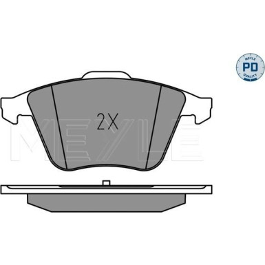 Meyle | Bremsbelagsatz, Scheibenbremse | 025 240 2120/PD