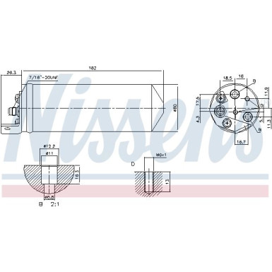 Nissens | Trockner, Klimaanlage | 95240