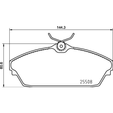 Brembo | Bremsbelagsatz, Scheibenbremse | P 82 003