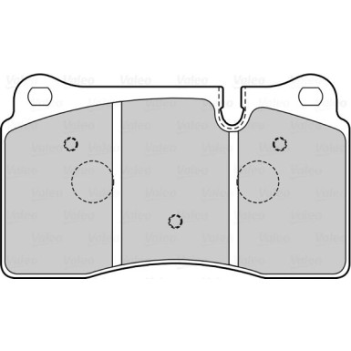 Valeo | Bremsbelagsatz, Scheibenbremse | 601562