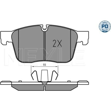 Meyle | Bremsbelagsatz, Scheibenbremse | 025 223 0218/PD