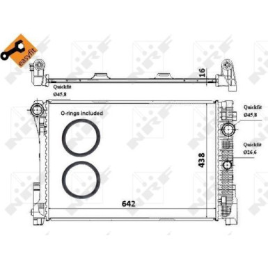 NRF | Kühler, Motorkühlung | 58336