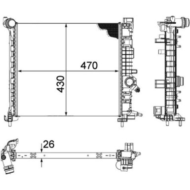 Mahle | Kühler, Motorkühlung | CR 1188 000P