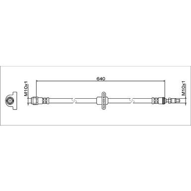 Metzger | Bremsschlauch | 4112083