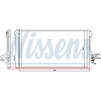 Nissens | Kondensator, Klimaanlage | 940178