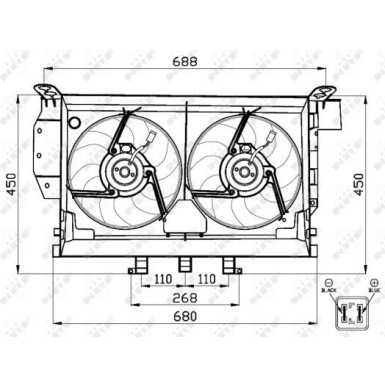 NRF | Lüfter, Motorkühlung | 47503
