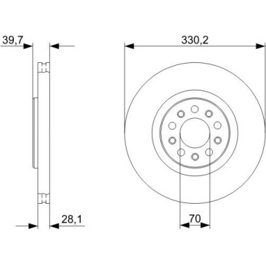 BOSCH | Bremsscheibe | 0 986 479 C82