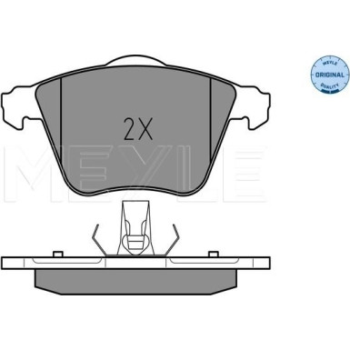 Meyle | Bremsbelagsatz, Scheibenbremse | 025 239 1218