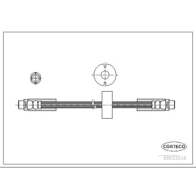 Corteco | Bremsschlauch | 19033516