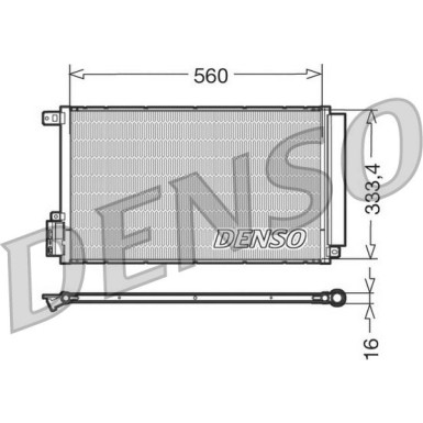 Denso | Kondensator, Klimaanlage | DCN13109