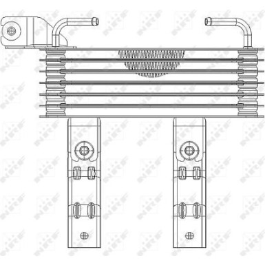 NRF | Ölkühler, Automatikgetriebe | 31165