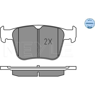 Meyle | Bremsbelagsatz, Scheibenbremse | 025 250 0916