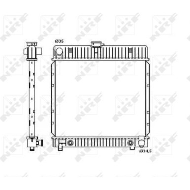 NRF | Kühler, Motorkühlung | 514250