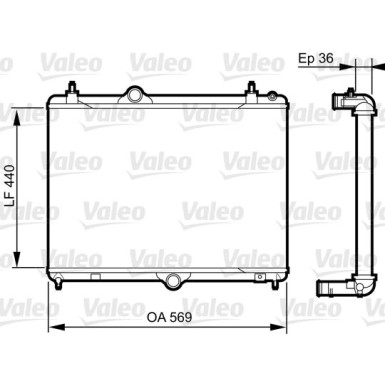 Valeo | Kühler, Motorkühlung | 735371