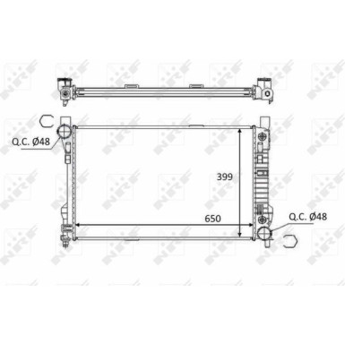 NRF | Kühler, Motorkühlung | 58390