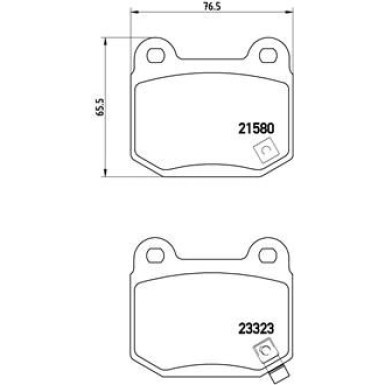 Brembo | Bremsbelagsatz, Scheibenbremse | P 56 048