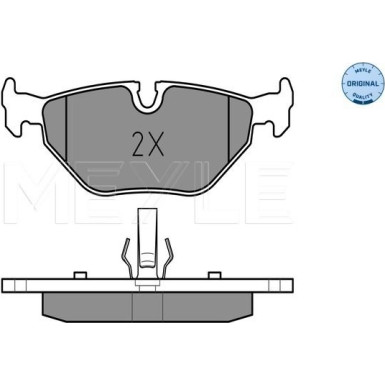 Meyle | Bremsbelagsatz, Scheibenbremse | 025 219 3417