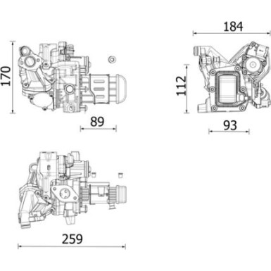 Mahle | Kühler, Abgasrückführung | CE 42 000P