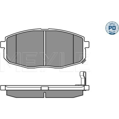 Meyle | Bremsbelagsatz, Scheibenbremse | 025 239 6617/PD