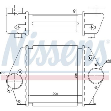 Nissens | Ladeluftkühler | 96570