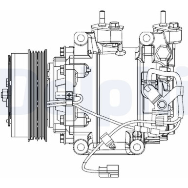 Delphi | Kompressor, Klimaanlage | CS20510