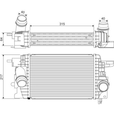 Valeo | Ladeluftkühler | 818399