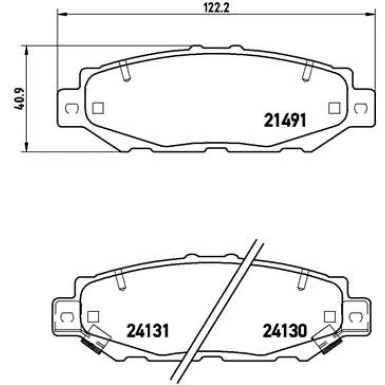 Brembo | Bremsbelagsatz, Scheibenbremse | P 83 038