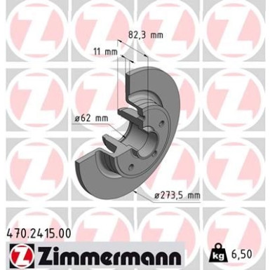 Zimmermann | Bremsscheibe | 470.2415.00