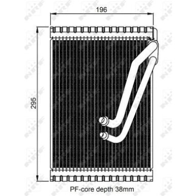 NRF | Verdampfer, Klimaanlage | ohne Expansionsventil | 36153