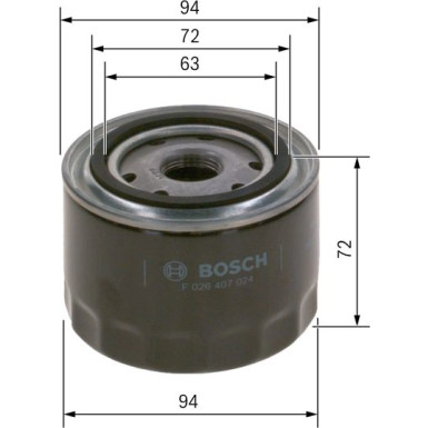 BOSCH F 026 407 024 Ölfilter