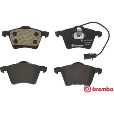 Brembo | Bremsbelagsatz, Scheibenbremse | P 85 062