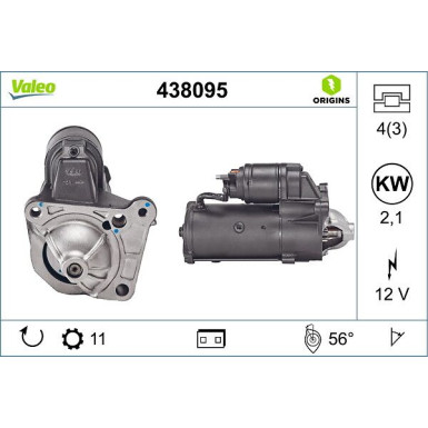 Valeo | Starter | 438095 Valeo | Starter | 438095