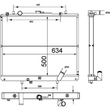 Mahle | Kühler, Motorkühlung | CR 1747 000S