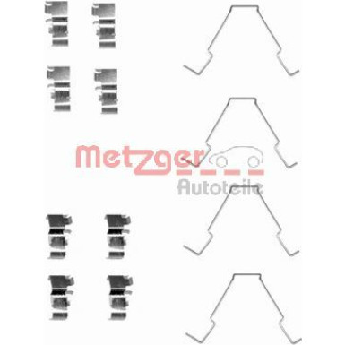 Metzger | Zubehörsatz, Scheibenbremsbelag | 109-1652