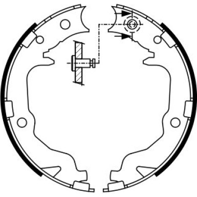 BOSCH | Bremsbackensatz, Feststellbremse | 0 986 487 766