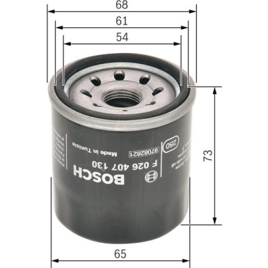 BOSCH F 026 407 130 Ölfilter