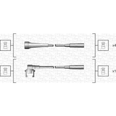 Magneti Marelli | Zündleitungssatz | 941318111145