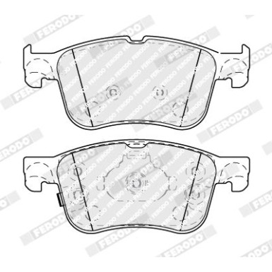 Ferodo | Bremsbelagsatz, Scheibenbremse | FDB4849