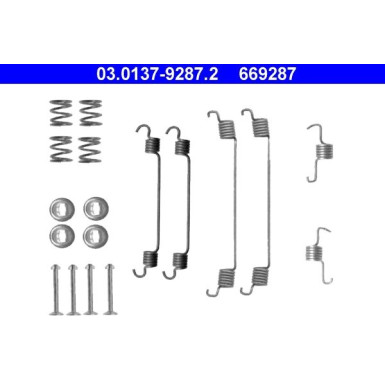 ATE | Zubehörsatz, Bremsbacken | 03.0137-9287.2
