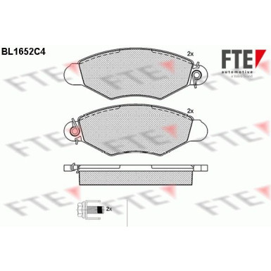 FTE | Bremsbelagsatz, Scheibenbremse | 9010271