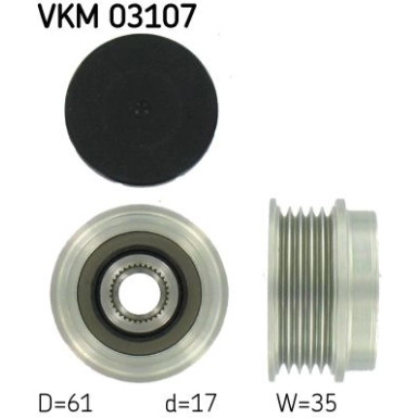 SKF | Generatorfreilauf | VKM 03107