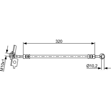 BOSCH | Bremsschlauch | 1 987 481 864