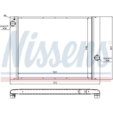 Nissens | Kühler, Motorkühlung | 60764